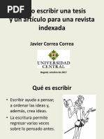 Presentación Cómo Escribir Una Tesis