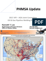 Usdot Phmsa Update: 2017 API - AGA Joint Committee Oil & Gas Pipeline Welding Practices