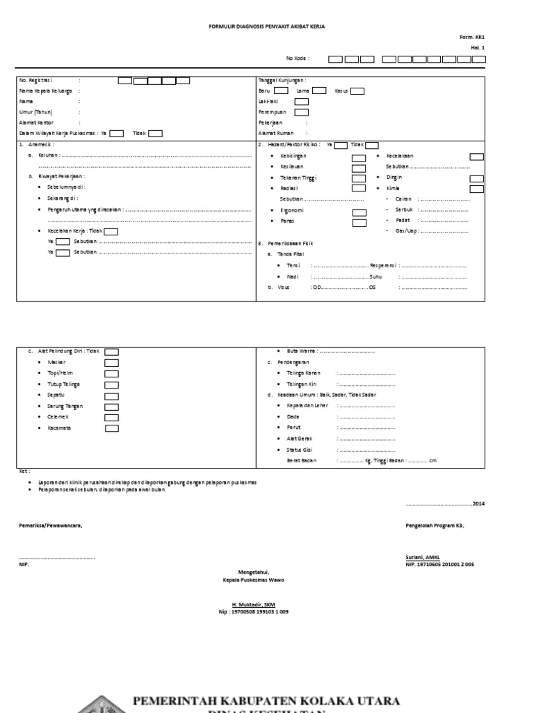 Format Laporan k3
