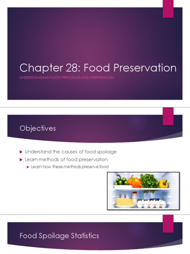 Food Preservation Lecture Pdf Food Preservation Decomposition