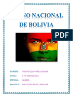 Historia del Himno Nacional de Bolivia