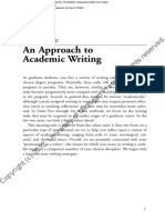 An Approach To Academic Writing: Unit One