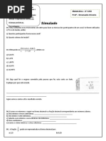 Simulado 6º Ano Bia