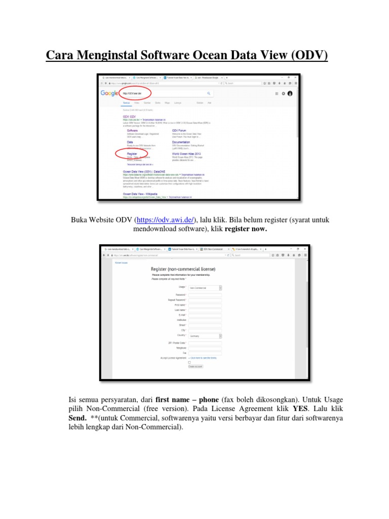 Install Guide for Ocean Data View Software | PDF