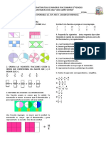 Evaluacion Dematematicas Los Fraccionarios y Operaciones