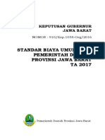 Standar Biaya Umum (Sbu) Pemerintah Daerah Provinsi Jawa Barat TA 2017