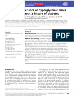 Clinical Characteristics of Hyperglycemic Crises in Patients Without A History of Diabetes