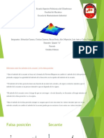 Diferencia Metodo de La Secante y La Falsa Posicion