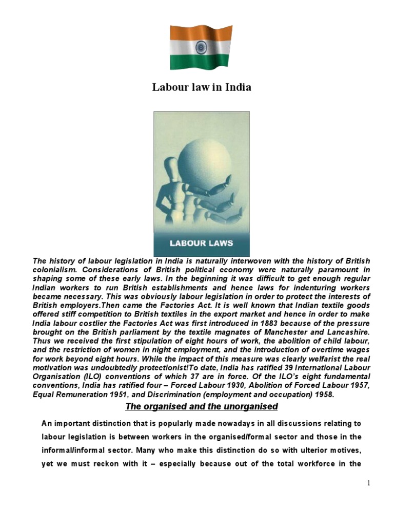 Labour Law in India | PDF | Workers' Compensation | Employment