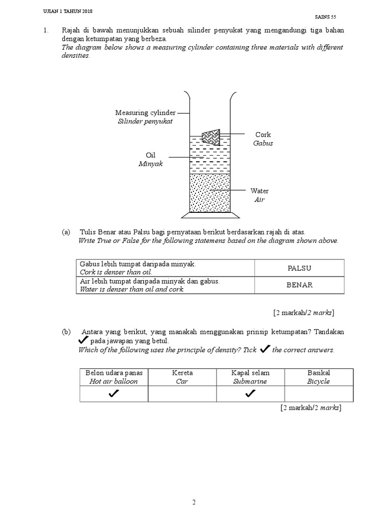 Panduan Pemarkahan Ting 3 Sains 2018 Pdf