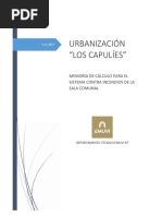 Memoria de Cálculo Del Sistema Contra Incendios