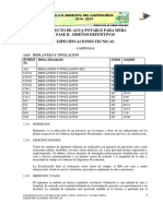 Proyecto de agua potable para Mera Fase II