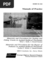 Asphalt Pavement Repair Manuals of Practice