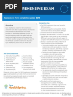 360 Comprehensive Exam: Assessment Form Completion Guide 2018