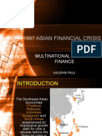 1997 Asian Financial Crisis: Multinational Business Finance