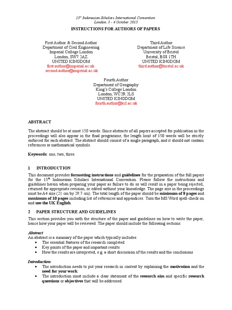 Isic2015 Full Paper Template | PDF | Citation | Cognitive Science
