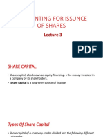 Accounting For Issunce of Shares Lecture 3
