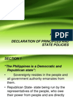 Article II Principles and State Policies