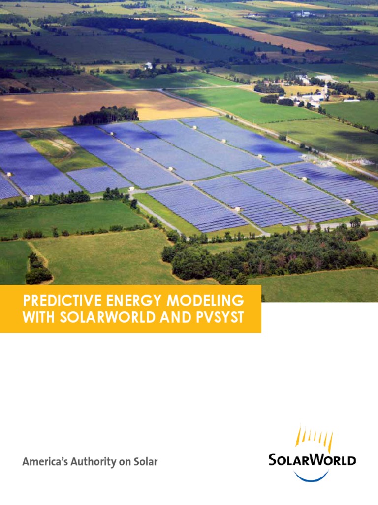 Predictive Energy Modeling Solarworld Pvsyst White Paper PDF | PDF ...