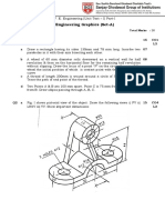 Engineering Graphics (Set-A) : F. E. Engineering (Unit Test - I) Part-I