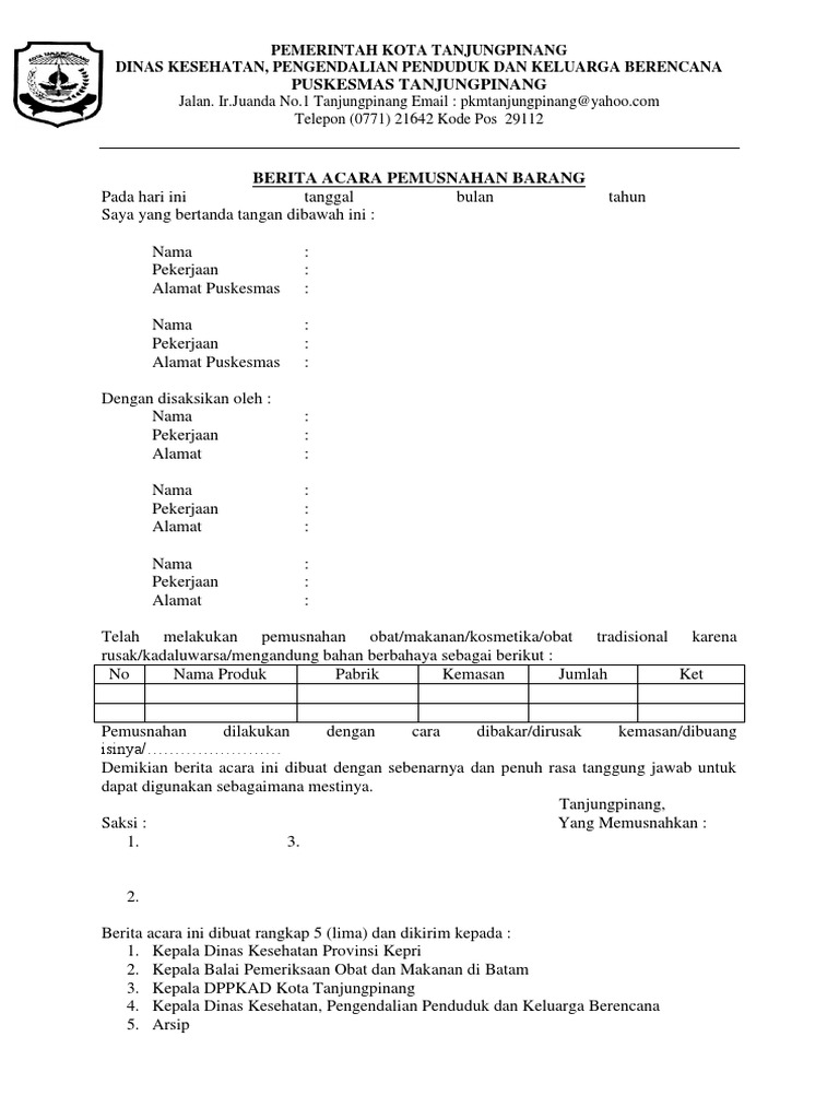 BERITA ACARA PEMUSNAHAN BARANG.docx