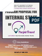 Strategic Communication Program Proposal - Internal Staff - Group Polyhedron