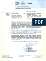 Surat Sekjen Penyesuaian ISO 17025 2017