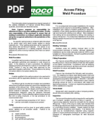 Access Fitting Weld Procedure