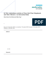 Molecules: in Vitro Antioxidant Activities of Three Red Wine Polyphenols