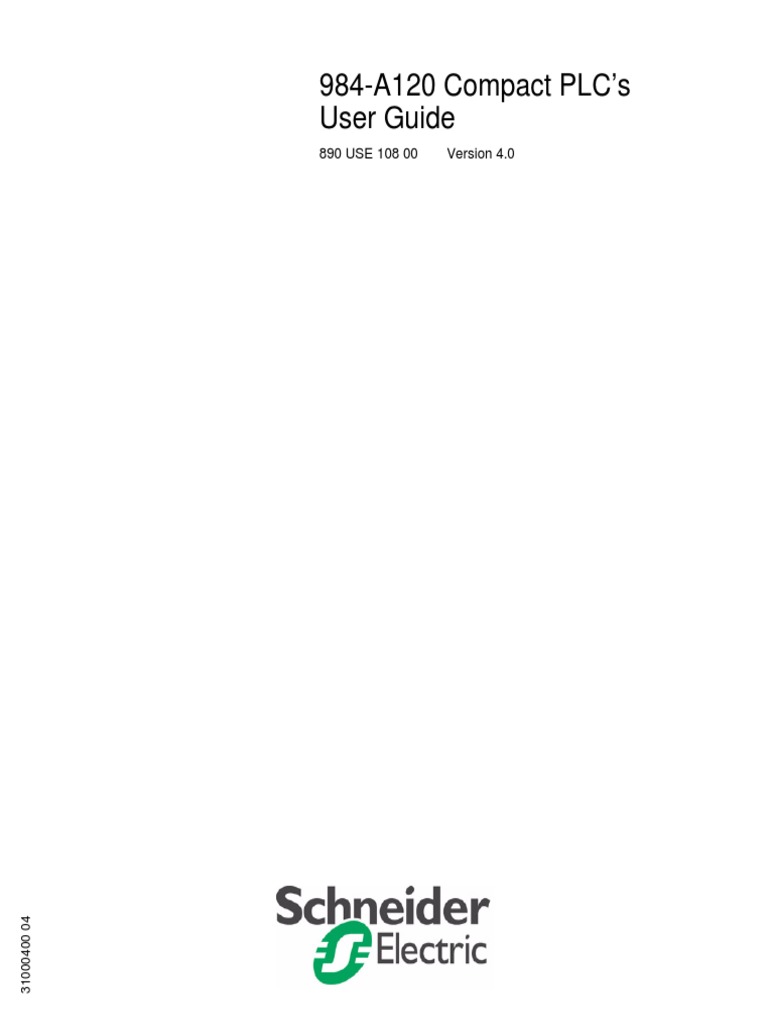 Modicon Compact PLC Manual | Download Free PDF | Programmable Logic ...