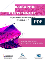 Cours de Philosophie Et de Citoyennete - Programme D Etudes - Cycles 2, 3 Et 4 de L'enseignement (Ressource 13355)