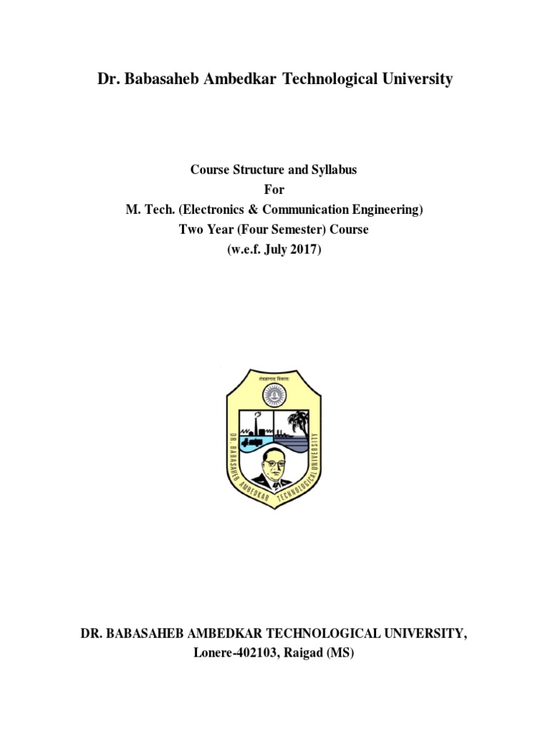 M.Tech Electronics Communication Engineering PDF | PDF | Dispersion ...