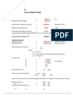 7.0 Punching Check: 7.1 Punching of Column in Column Capital