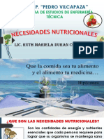 NECESIDADES NUTRICIONALES