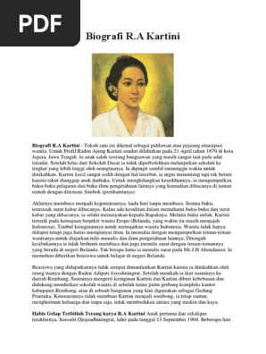 Buku Biografi Kartini Pdf Tulisan