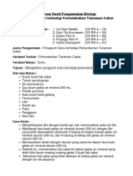 Laporan Hasil Pengamatan Biologi