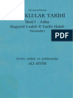 1788-Biyoqrafilerle Selcuqlular Tarixi Ibnul Adim Buqyetut Talib Fi Tarixi Haleb-Sechmeler-Chev-Ali Sevim-1982-317s PDF