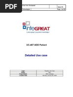 Detailed Use Case: UC-407 ADD Patient