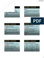 Assembly Program Assembly Commands PIC 16F84A Instruction Set