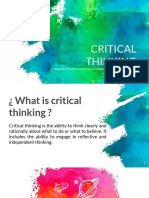 Critical Thinking: Alejandra Gómez Orozco Y Luis Felipe Carvajal Cortés