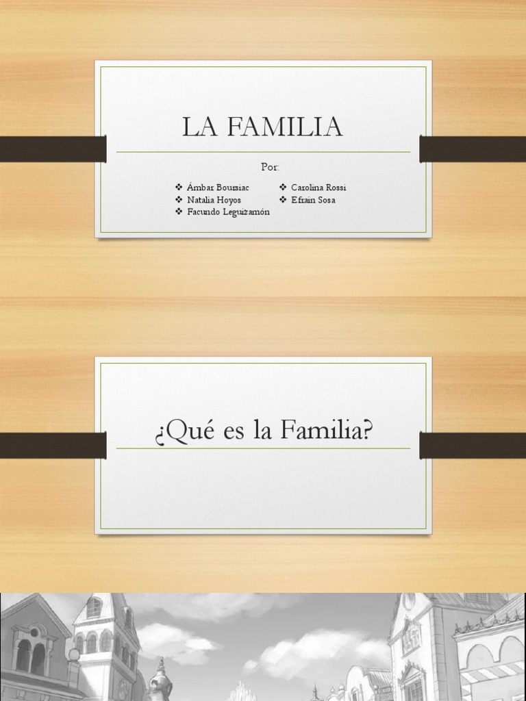 La Familia, Power Point PDF | PDF