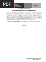 Acta Libre Disponibilidad de Terreno