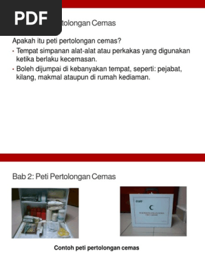 Kandungan Dalam Peti Pertolongan Cemas Pdf