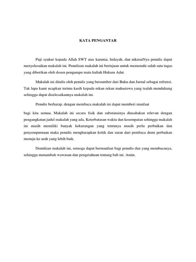 Makalah Hukum Adat