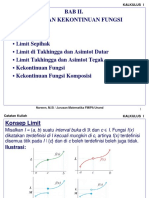 Kalkulus 1 Limit Dan Kekontinuan Fungsi