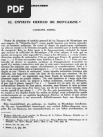 Espírito Crítico de Montaigne