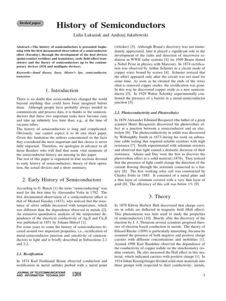 History PDF | PDF | Field Effect Transistor | Transistor