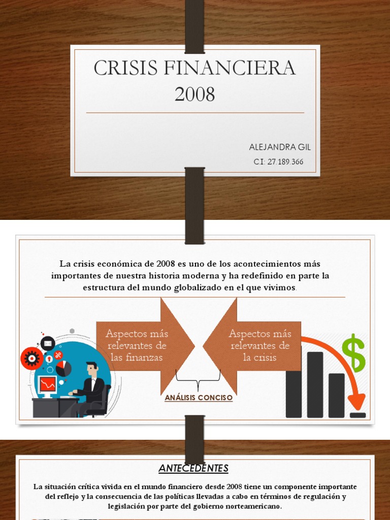 Crisis Financiera Del 2008 | PDF | Crisis financiera de 2007-2008 ...