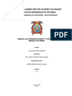 Manual de Organizaciones y Funciones Antamina PDF