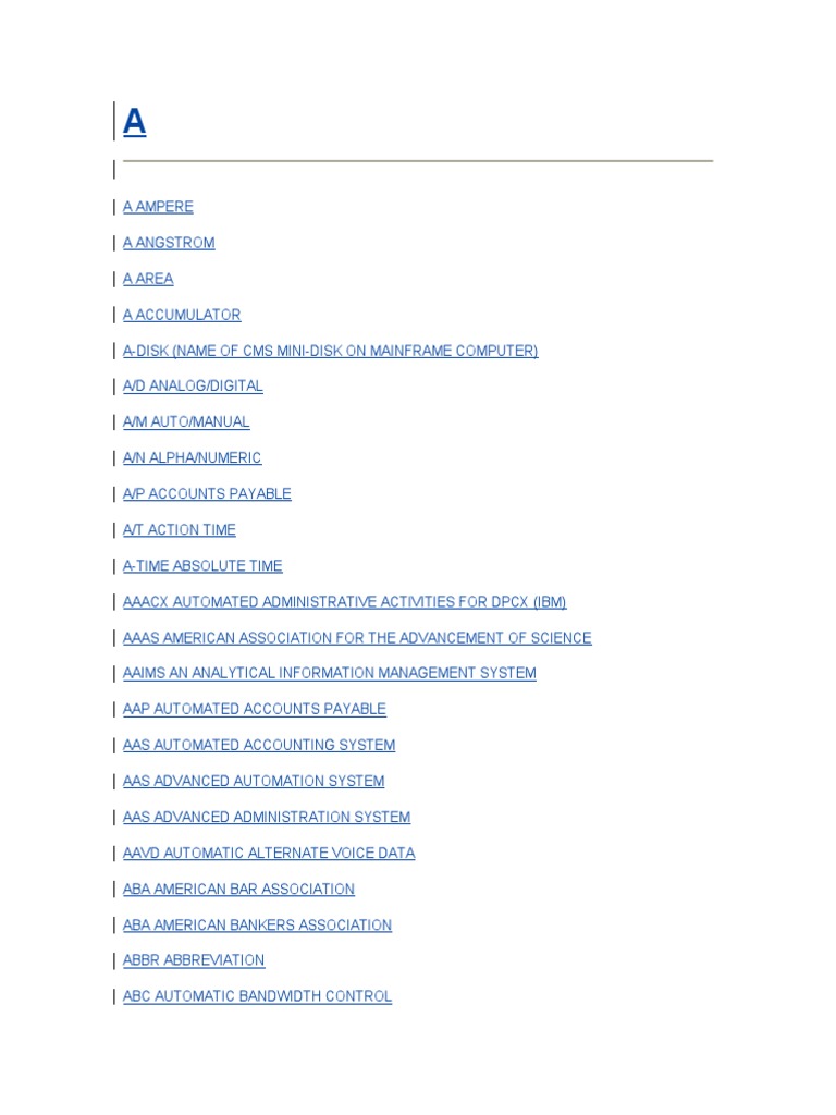Abbreviations PDF Computer Program Databases